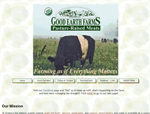 Tablet Screenshot of goodearthfarms.com